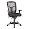 Officesource CoolMesh Collection Synchro, High Back Mesh Chair with Seat Slider, Upholstered Seat and Black Frame OSTW8907FBK - alternate 1